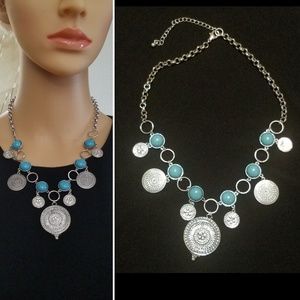 Turquoise and Silver Necklace